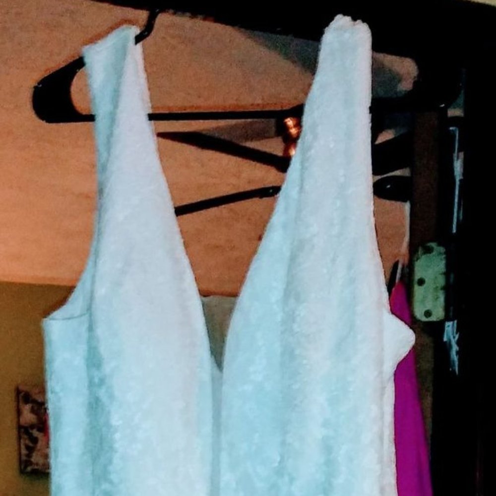 3x/ 24w WEDDING/PROM Dress White Bodycon Mermaid